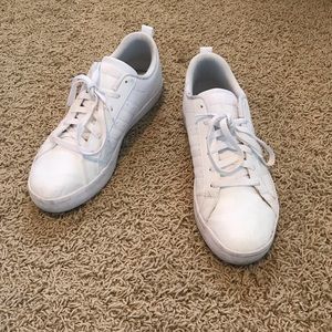 Adidas All White Sneakers